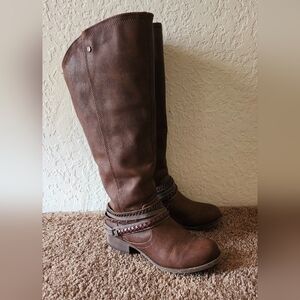 Brown Heeled Boots for Women